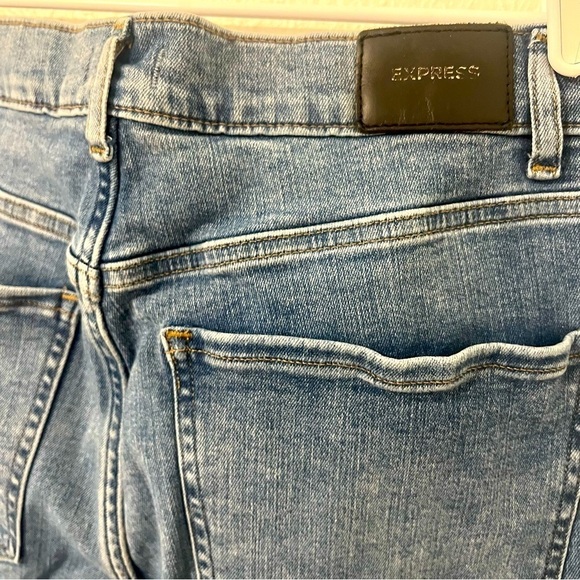 Express Women’s Sz 10R Skinny High Waisted Light Wash 4-Way Hyper Stretch Jeans - Picture 6 of 8